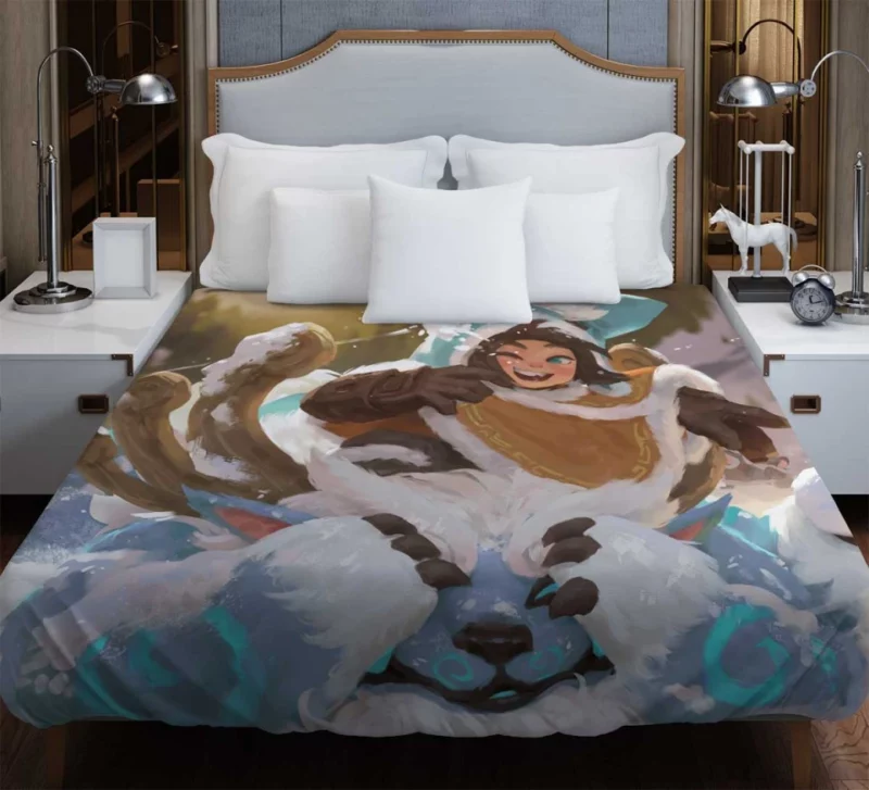 League Of Legends Ashe Bow Blonde Woman Warrior Bedding Duvet Cover