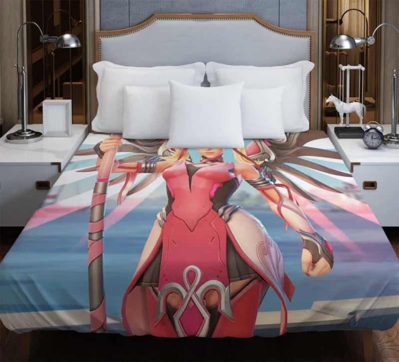 Mercy Overwatch Pink Bedding Duvet Cover