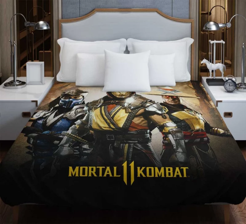 Mortal Kombat 11 Scorpion Sub zero Bedding Duvet Cover