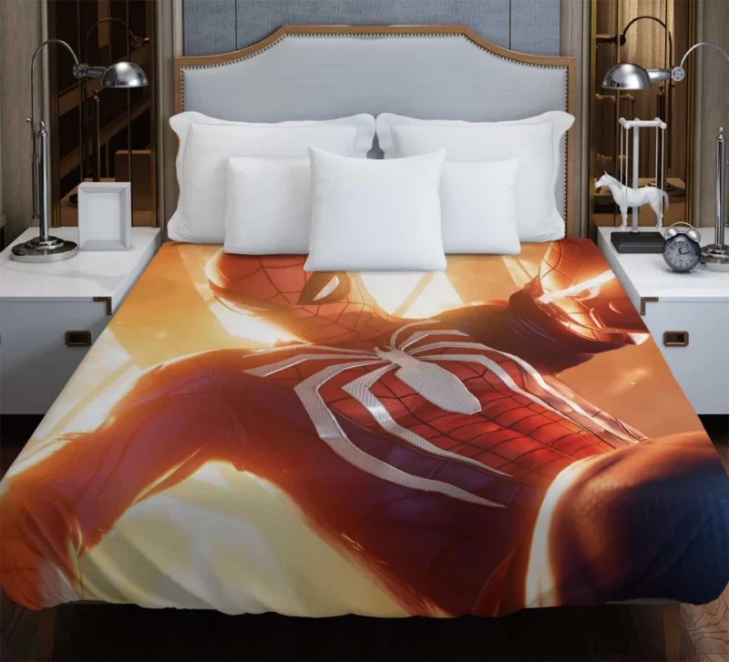 Muscular Spider man Ps4 Themed Bedding Duvet Cover