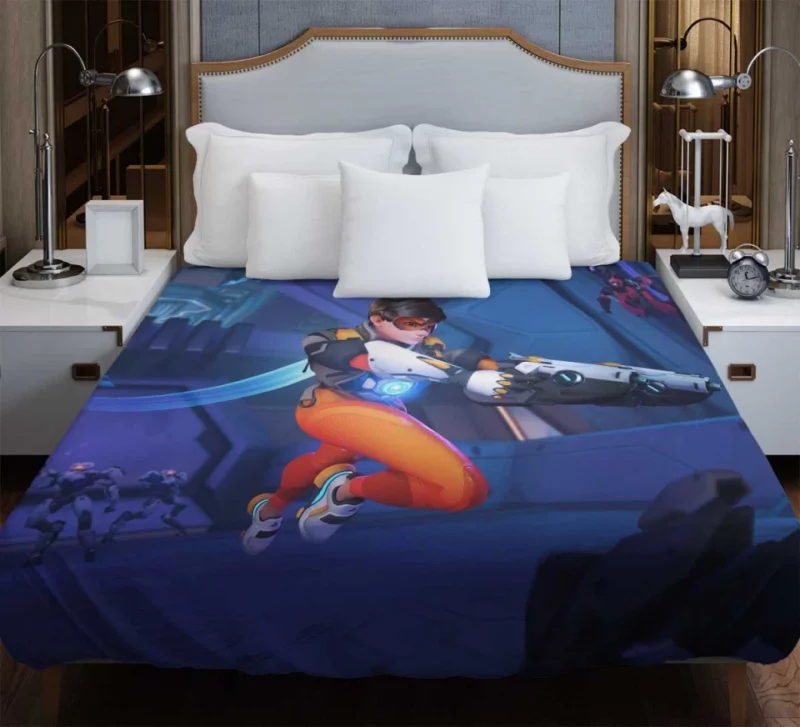 Overwatch 2 Tracer Video Game Bedding Duvet Cover