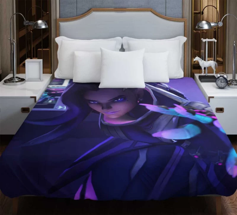 Overwatch Beautiful Sombra Bedding Duvet Cover