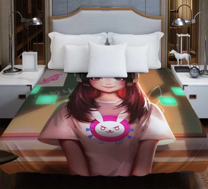 Overwatch D.va Schoolgirl Bedding Duvet Cover