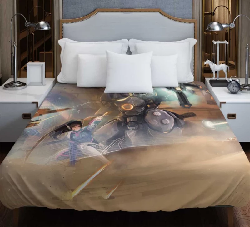 Overwatch D.va Tracer Hanzo Reinhardt Bedding Duvet Cover