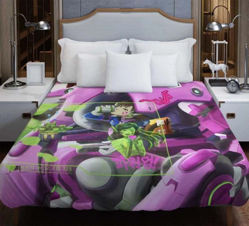 Overwatch D.va Video Game Bedding Duvet Cover