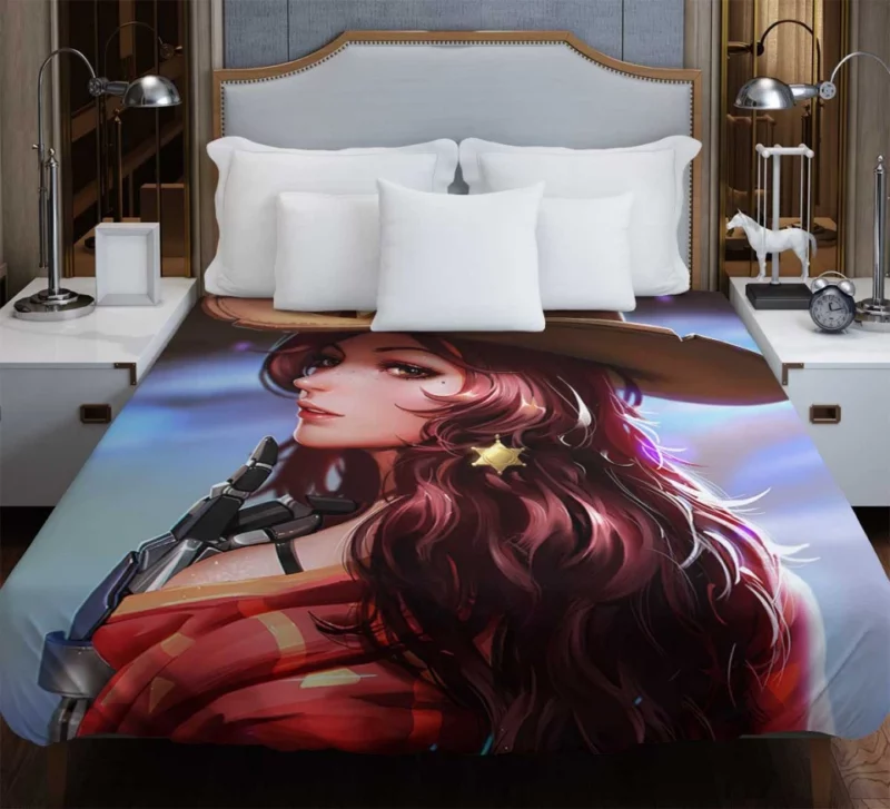 Overwatch Mccree Genderbend Girl Hat Bedding Duvet Cover