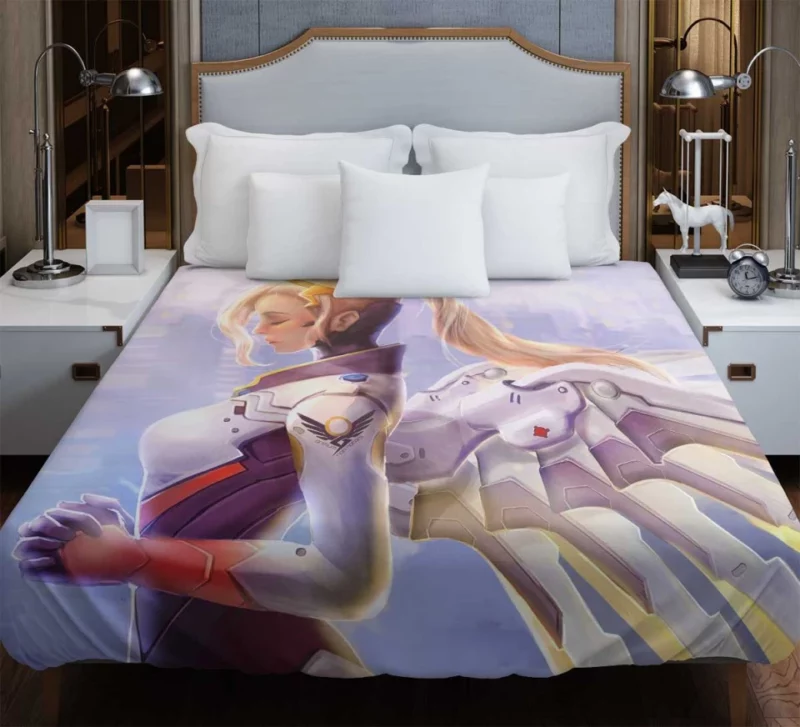 Overwatch Mercy Angel Girl Woman Bedding Duvet Cover