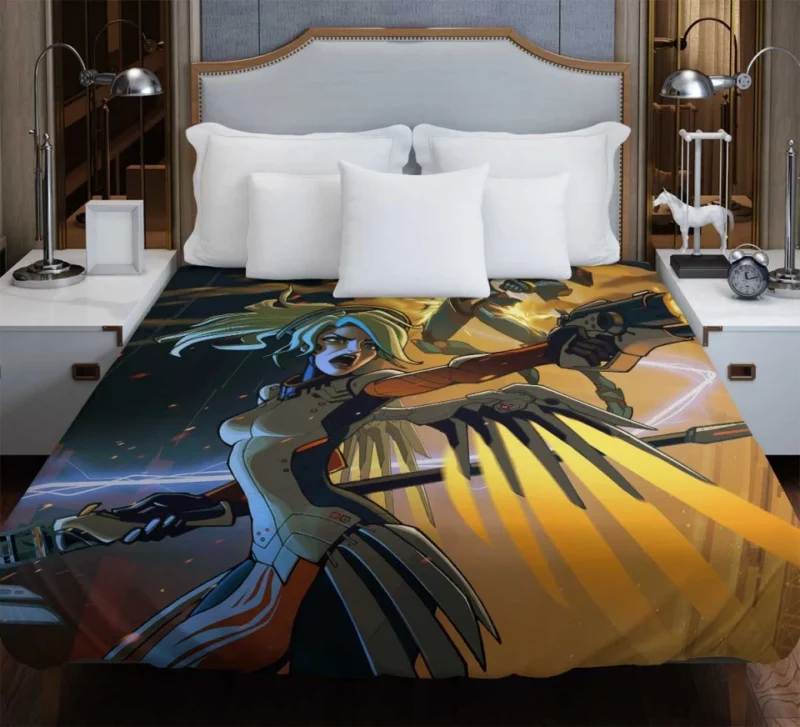 Overwatch Mercy Pharah Bedding Duvet Cover