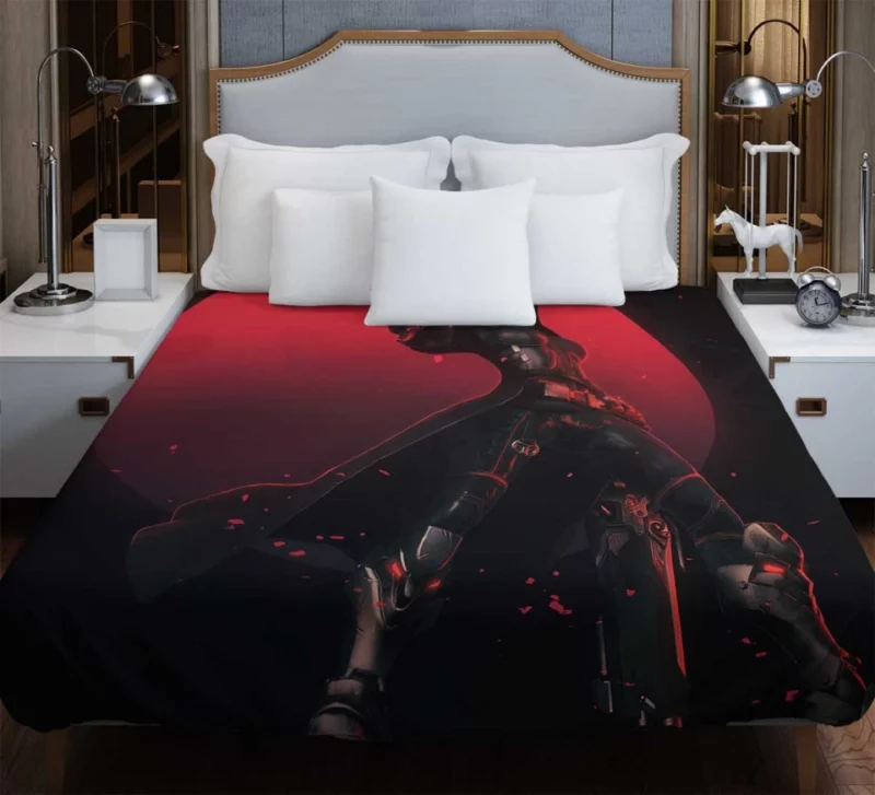 Overwatch Reaper Weapon Woman Warrior Genderbend Bedding Duvet Cover