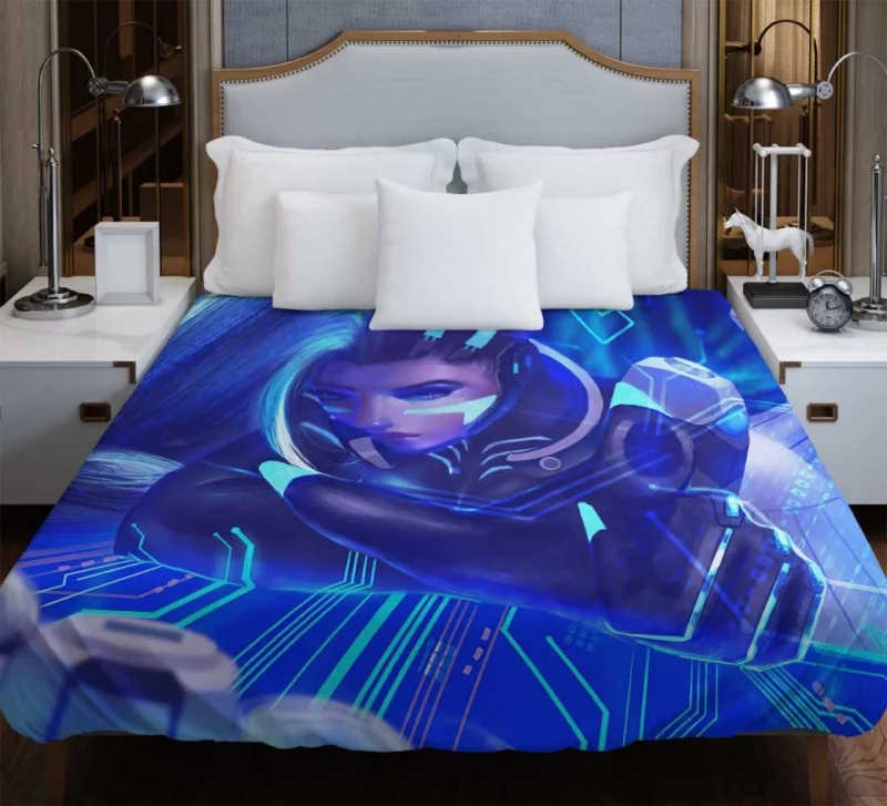 Overwatch Sombra Themed Bedding Duvet Cover