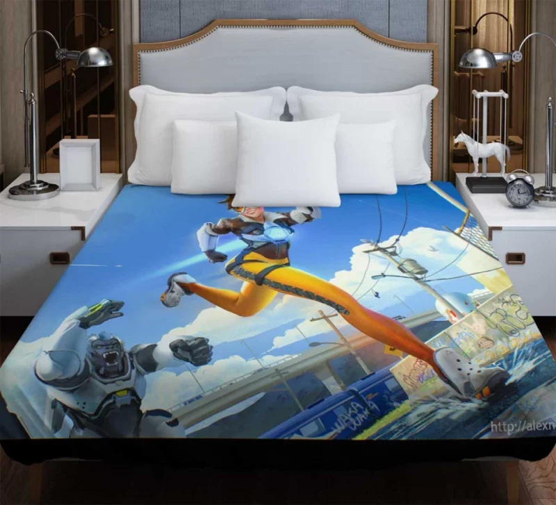 Overwatch Tracer Winston Bedding Duvet Cover