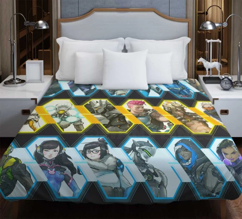 Overwatch Winston Reaper Widowmaker Tracer Symmetra Pharah Hanzo Torbjã¶rn Bastion Mercy Zenyatta Bedding Duvet Cover