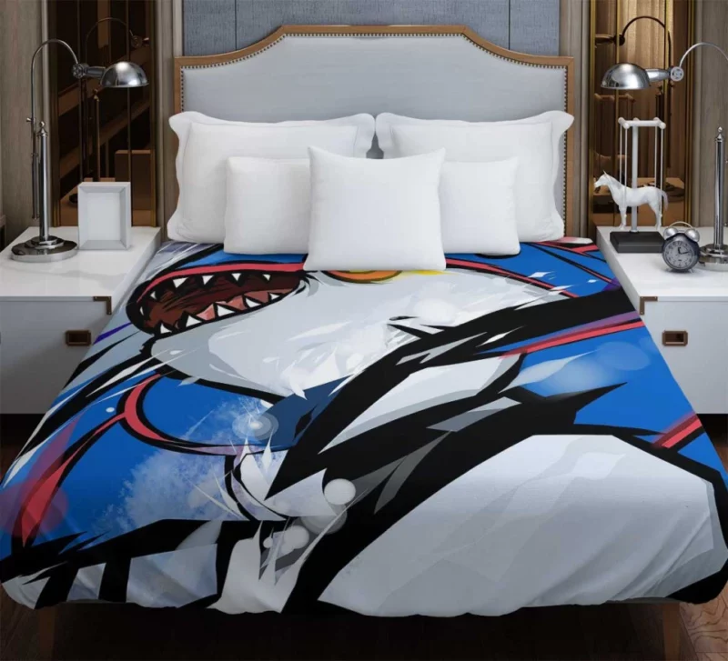 Pokémon Fantasy Woman Dog Creature Houndoom Bedding Duvet Cover