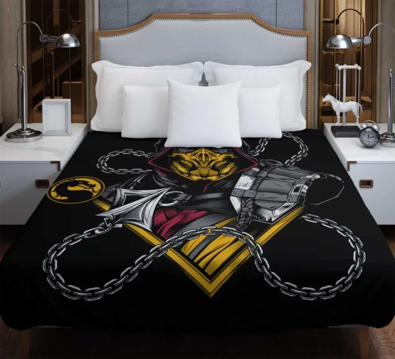 Scorpion Mortal Kombat Bedding Duvet Cover