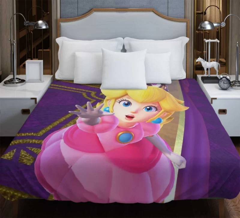Super Mario Odyssey Princess Peach & Tiara Bedding Duvet Cover