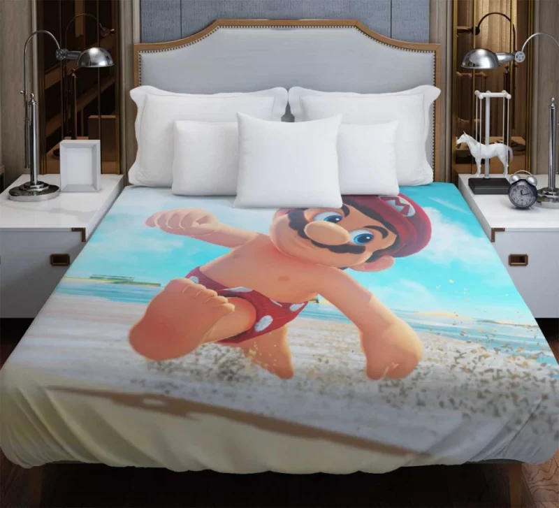 Super Mario Odyssey Seaside Kingdom Bedding Duvet Cover