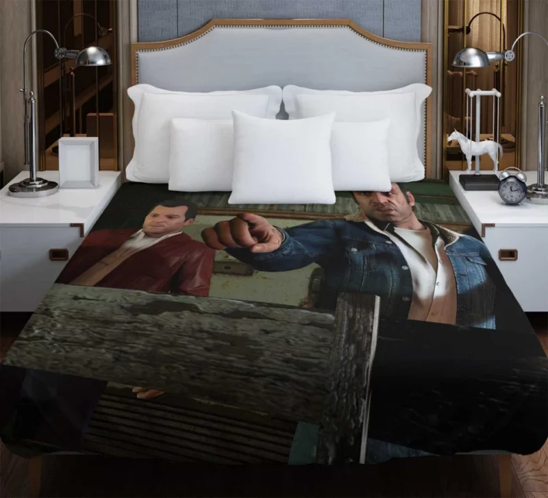 Trevor Philips And Michael De Santa Grand Theft Auto Bedding Duvet Cover